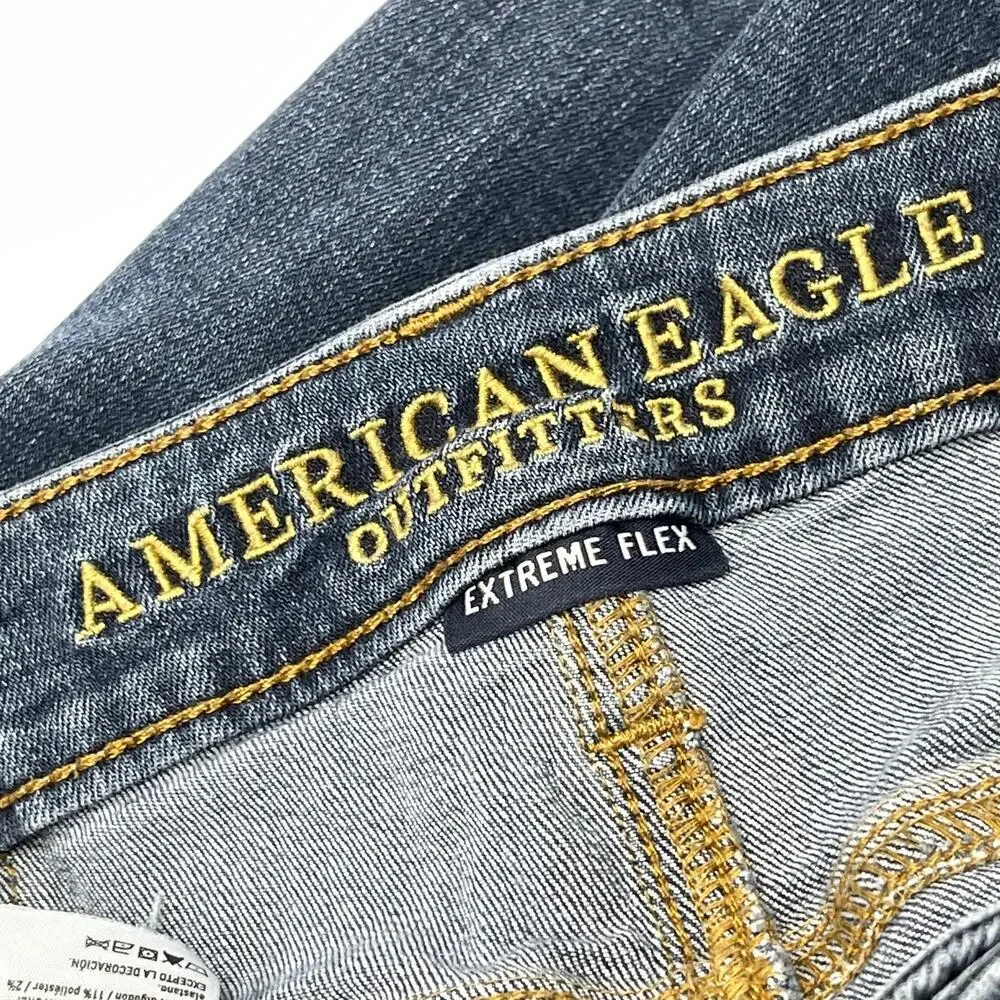 American Eagle Jeans Mens Size 28 Dark Blue Denim Slim Extreme Flex Stretchy